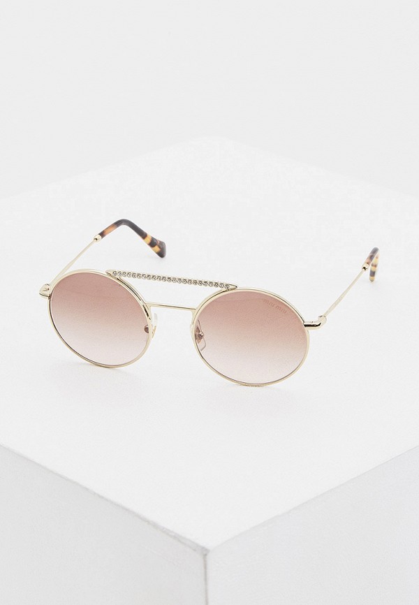 

Очки солнцезащитные Miu Miu, Золотой, 0MU 52VS ZVNQZ9
