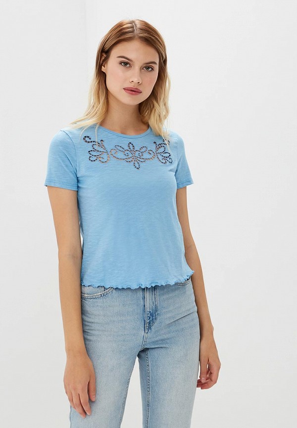 

Футболка Miss Selfridge, Miss Selfridge MI035EWBVIM1, Голубой