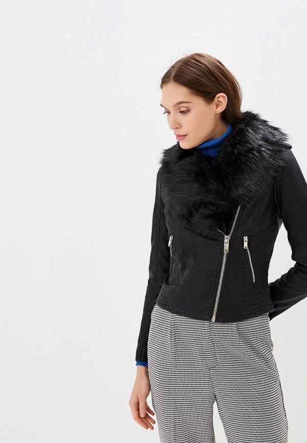 

Куртка кожаная Miss Selfridge, Miss Selfridge MI035EWCOMP7, Черный