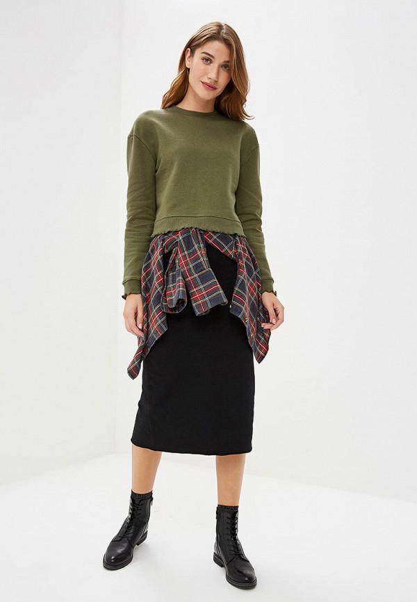 

Свитшот Miss Selfridge; Miss Selfridge MI035EWCVWM6, Хаки