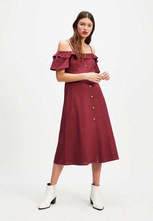 

Платье Miss Selfridge, Бордовый, Miss Selfridge MI035EWERZP9