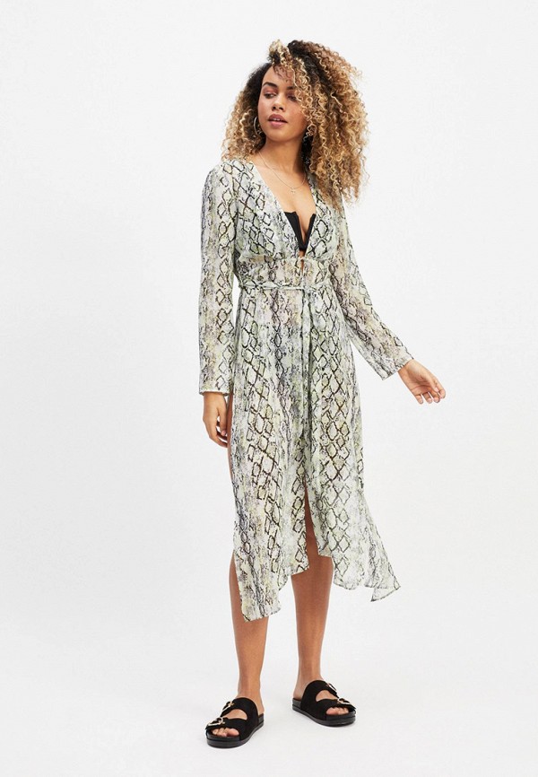 

Платье пляжное Miss Selfridge, Miss Selfridge MI035EWFAZU8, Серый