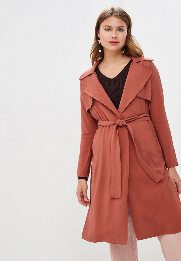 

Плащ Miss Selfridge, Коралловый, Miss Selfridge MI035EWFAZW3