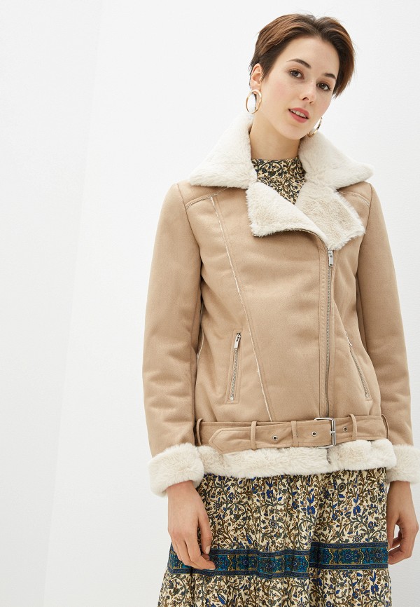 

Дубленка Miss Selfridge, Бежевый