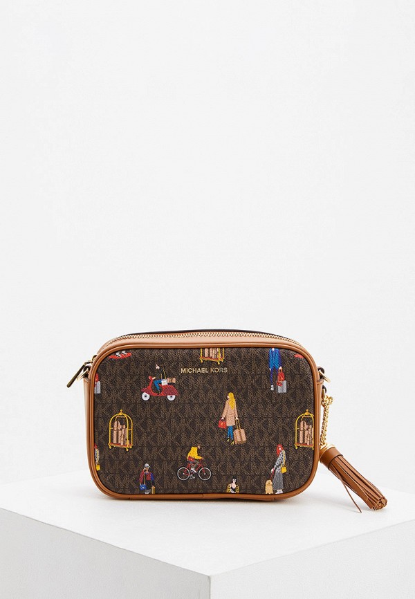 

Сумка Michael Michael Kors, Коричневый, JET SET