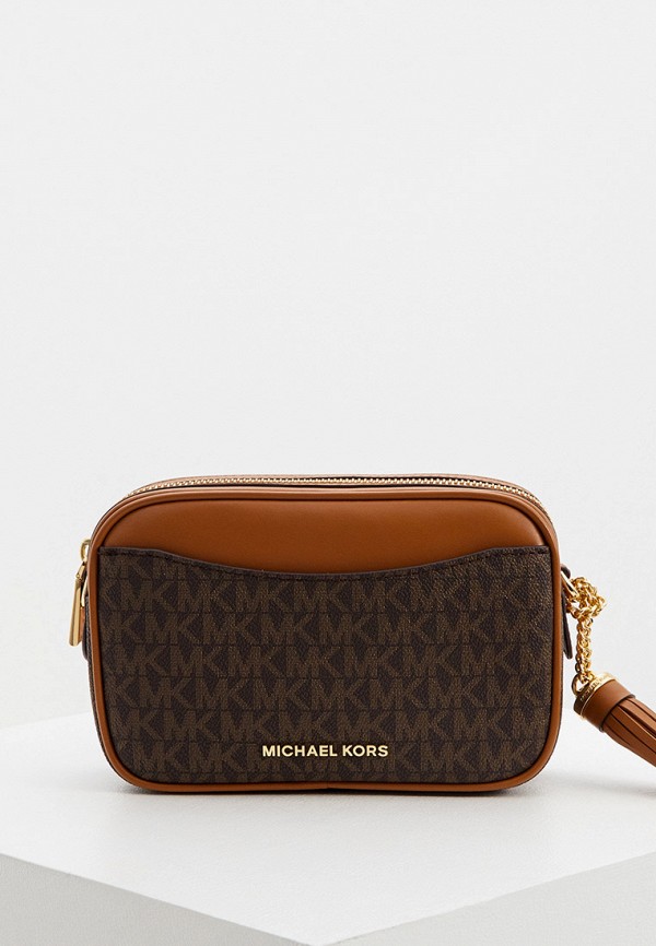 

Сумка поясная Michael Michael Kors, Коричневый, JET SET