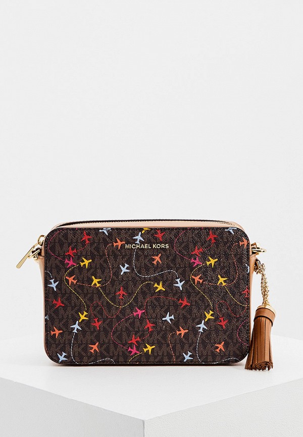 

Сумка Michael Michael Kors, Коричневый, JET SET