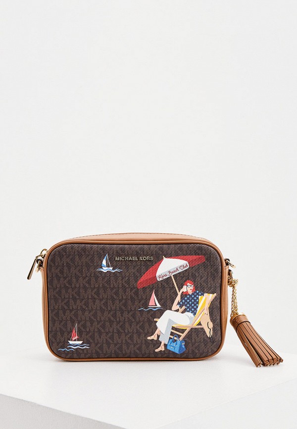 

Сумка Michael Michael Kors, Коричневый, JET SET