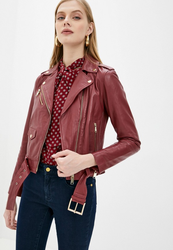 

Куртка кожаная Michael Michael Kors, Бордовый