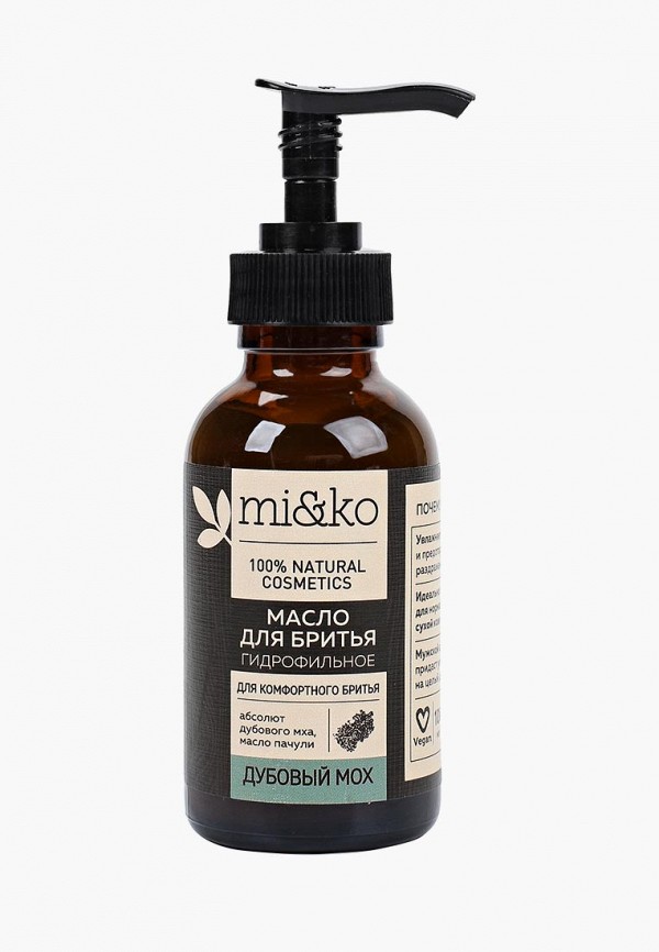 

Масло для бритья MiKo, Прозрачный, Гидрофильное Дубовый мох, 100 мл