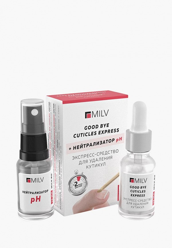 

Набор для ухода за ногтями Milv, Прозрачный, GOOD BYE CUTICLES EXPRESS & Нейтрализатор pH