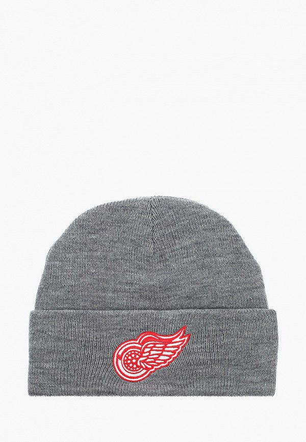 

Шапка Mitchell & Ness, Серый, Detroit Red Wings