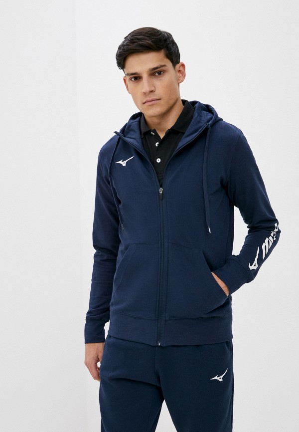 

Толстовка Mizuno, Синий, Mizuno Terry FZ Hoodie