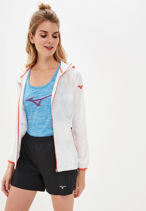 

Ветровка Mizuno, Белый, Printed Hoody Jacket