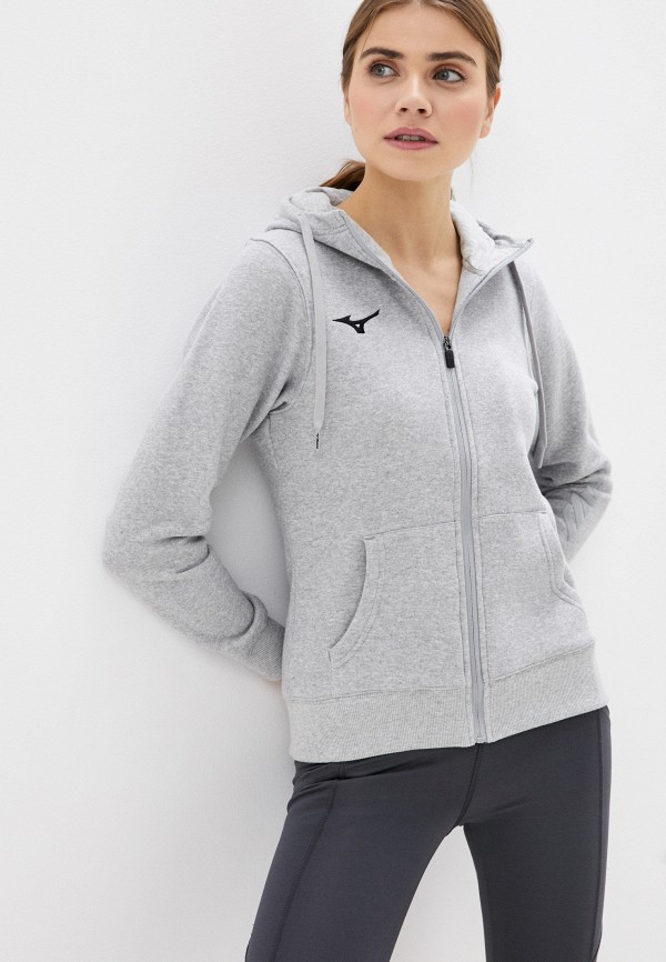 

Толстовка Mizuno, Серый, Sweat FZ Hoodie W