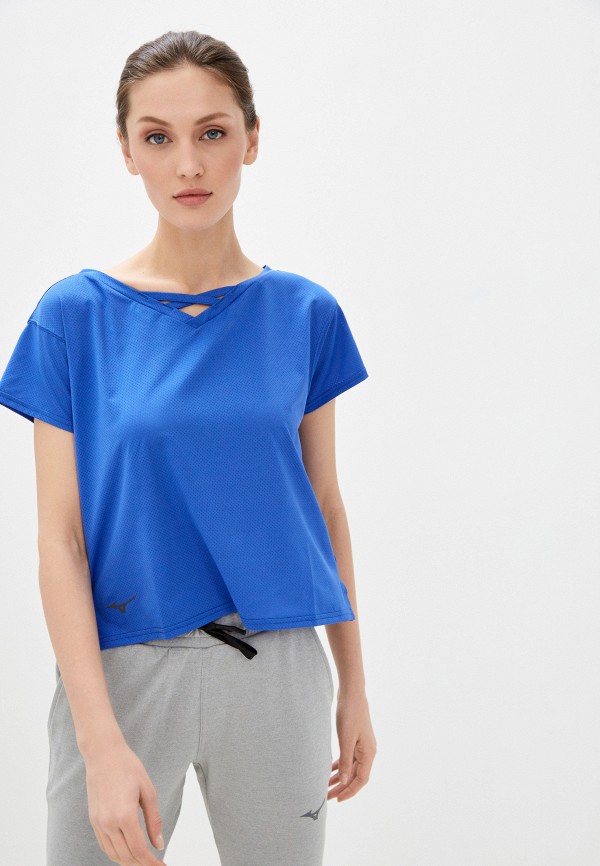 

Футболка спортивная Mizuno, Синий, Layering Tee W