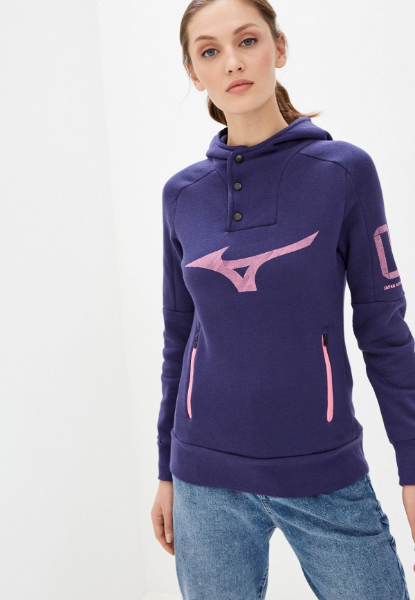 

Худи Mizuno, Фиолетовый, Heritage Hoody W