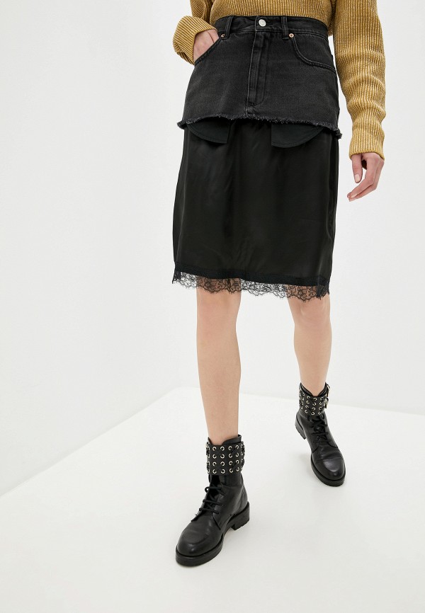 

Юбка джинсовая MM6 Maison Margiela, Черный