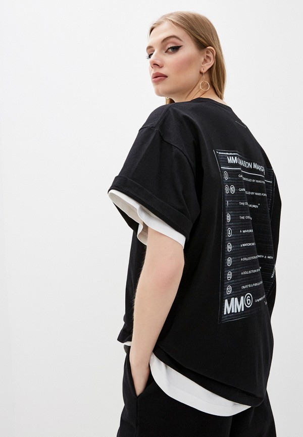 

Футболка MM6 Maison Margiela, Черный