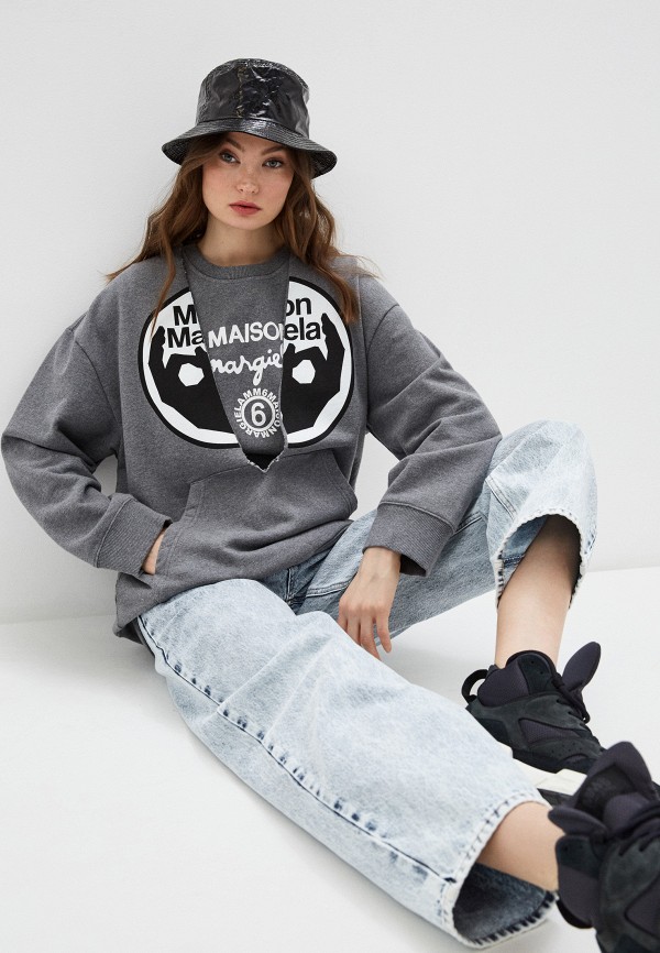 

Свитшот MM6 Maison Margiela, Серый, 2 IN 1