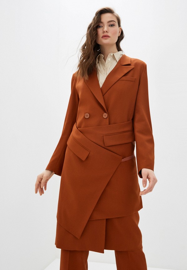 

Плащ MM6 Maison Margiela, Коричневый