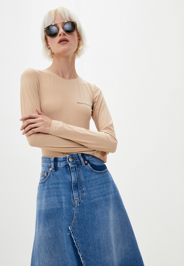 

Боди MM6 Maison Margiela, Бежевый