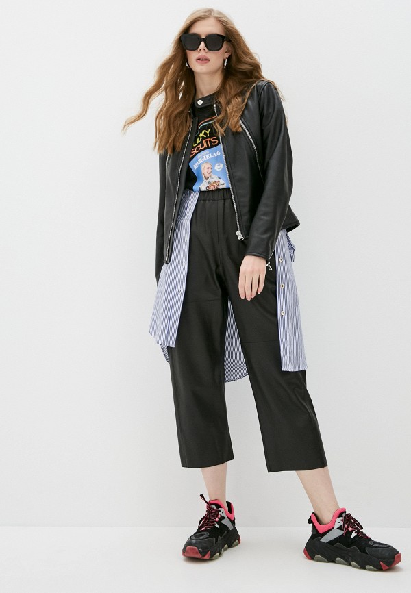 фото Куртка кожаная mm6 maison margiela