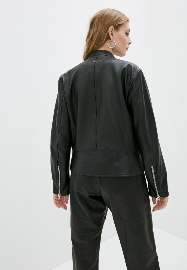 фото Куртка кожаная mm6 maison margiela