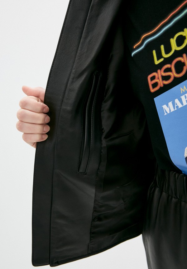 фото Куртка кожаная mm6 maison margiela