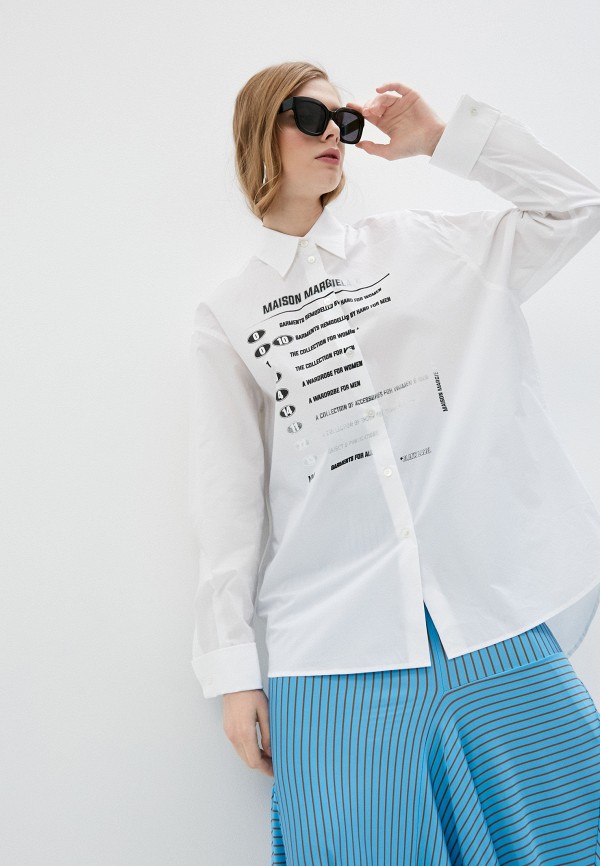 

Рубашка MM6 Maison Margiela, Белый, MM6 Maison Margiela MM004EWLZDQ4
