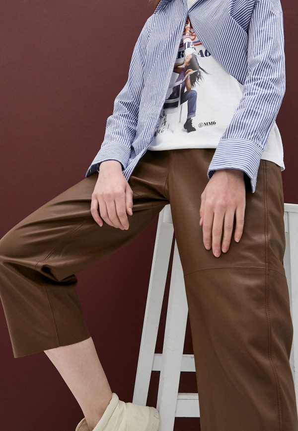 

Брюки MM6 Maison Margiela, Коричневый, MM6 Maison Margiela MM004EWLZDR8