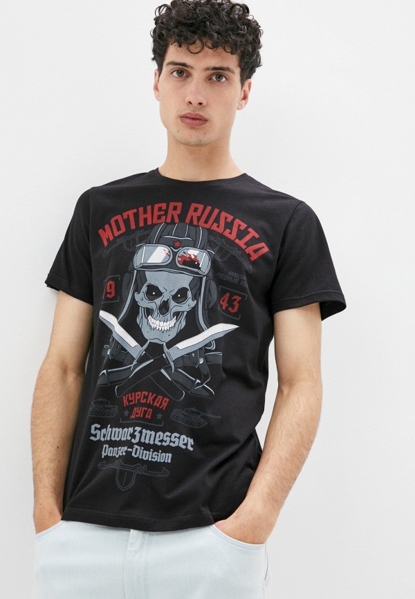 

Футболка Mother Russia, Черный, Курская дуга