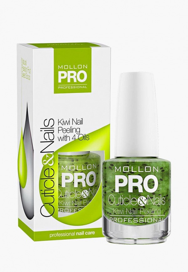 

Скраб для кутикулы Mollon Pro, Зеленый, и ногтей с ароматом киви KIWI PEELING WITH 4 OILS 15 мл