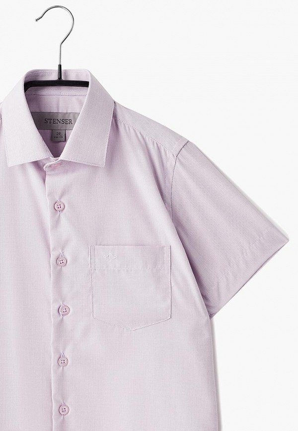 Рубашка для мальчика Stenser цвет розовый  Фото 3