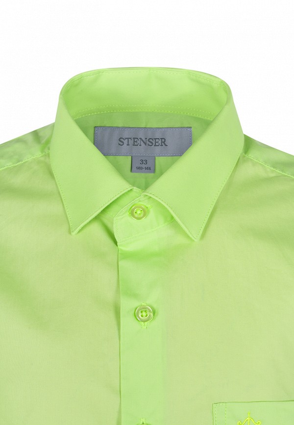 Рубашка для мальчика Stenser цвет зеленый  Фото 3