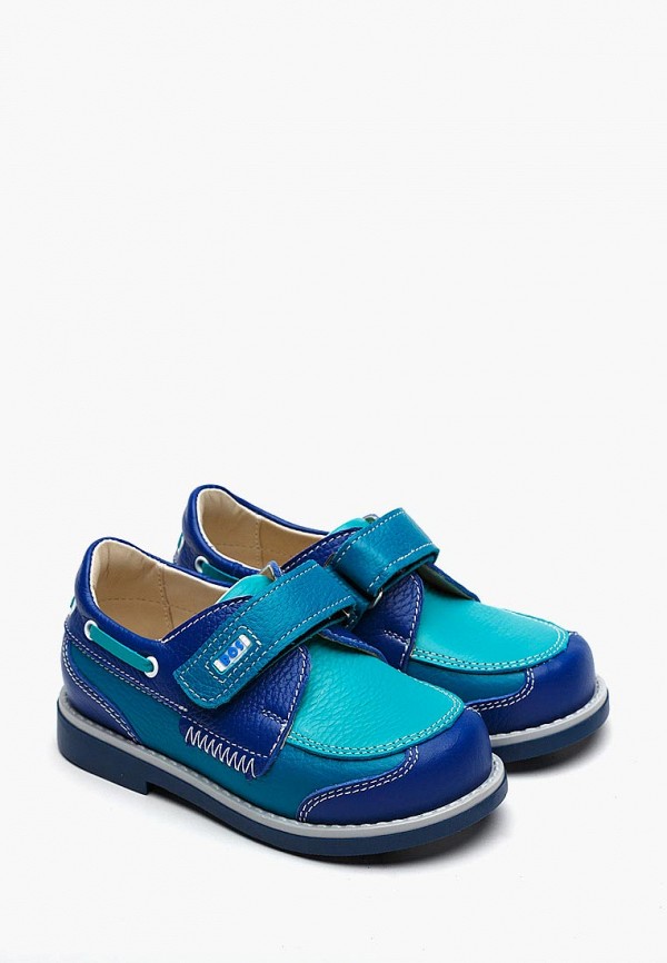 Туфли для мальчика BOS Baby Orthopedic Shoes цвет голубой  Фото 2
