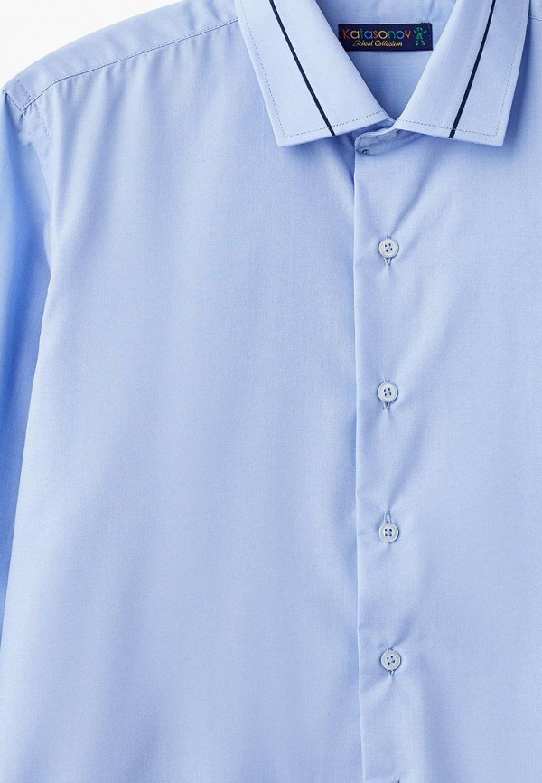 Рубашка для мальчика Katasonov цвет голубой  Фото 3