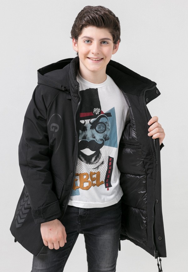 Куртка для мальчика утепленная Jan Steen цвет черный  Фото 5