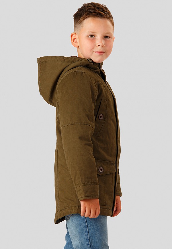 Куртка для мальчика утепленная Finn Flare цвет хаки  Фото 4