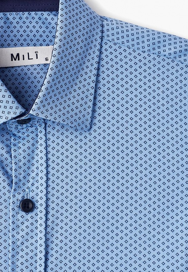 Рубашка для мальчика MiLi цвет голубой  Фото 3