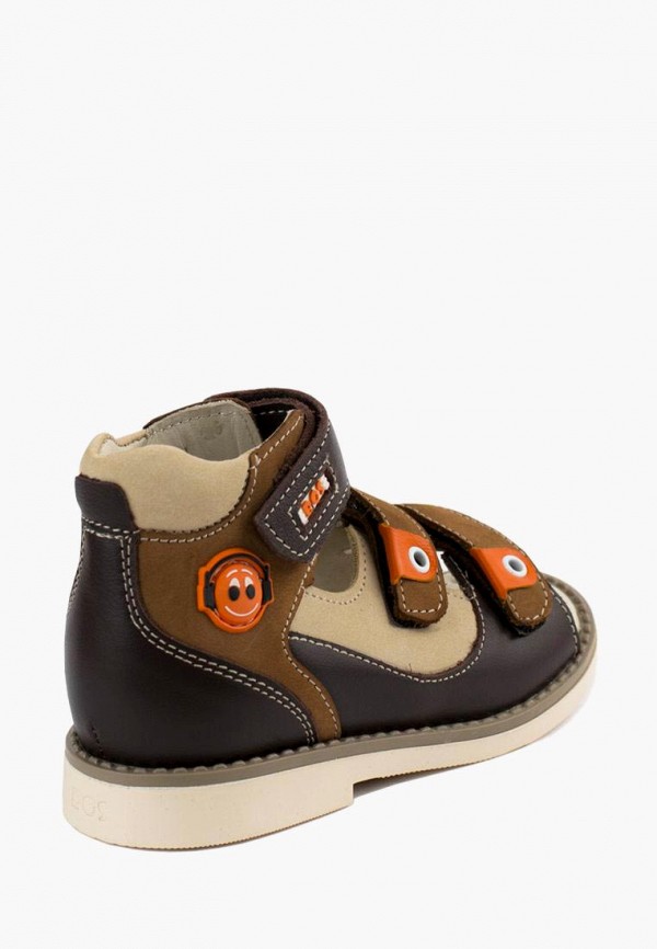 Сандалии для мальчика BOS Baby Orthopedic Shoes цвет коричневый  Фото 4