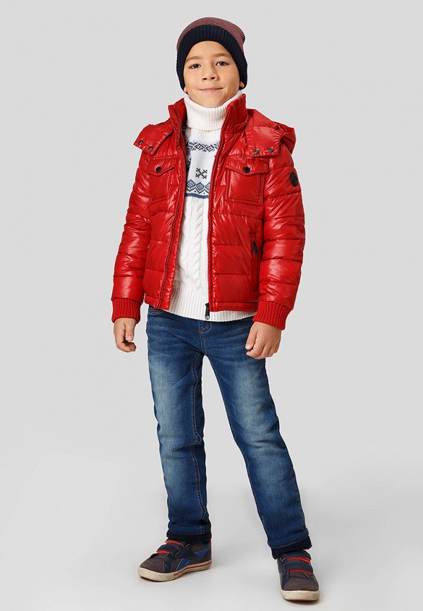 Куртка для мальчика утепленная Finn Flare цвет красный  Фото 2