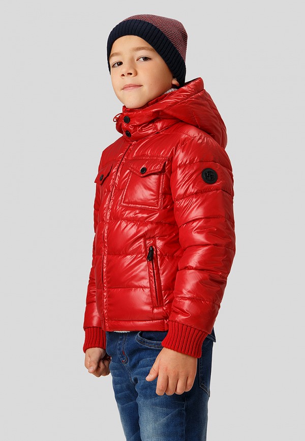 Куртка для мальчика утепленная Finn Flare цвет красный  Фото 4