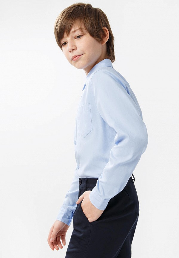 Рубашка для мальчика Finn Flare цвет голубой  Фото 5