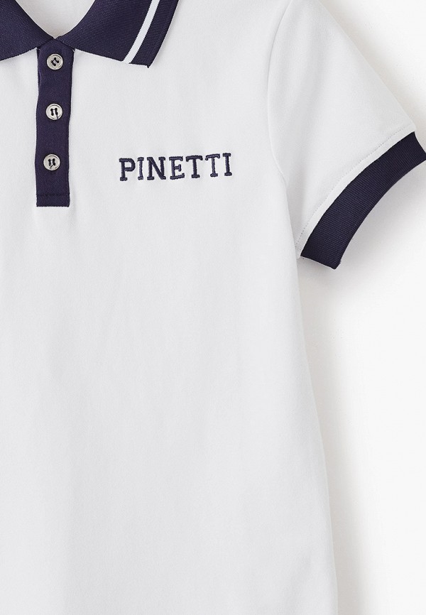 Поло для мальчика Pinetti цвет белый  Фото 3