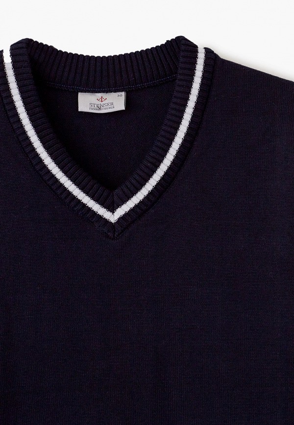 Пуловер для мальчика Stenser цвет синий  Фото 3