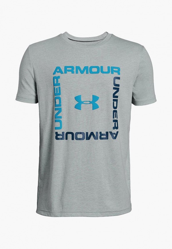 

Футболка спортивная Under Armour, Серый, Box Logo SS
