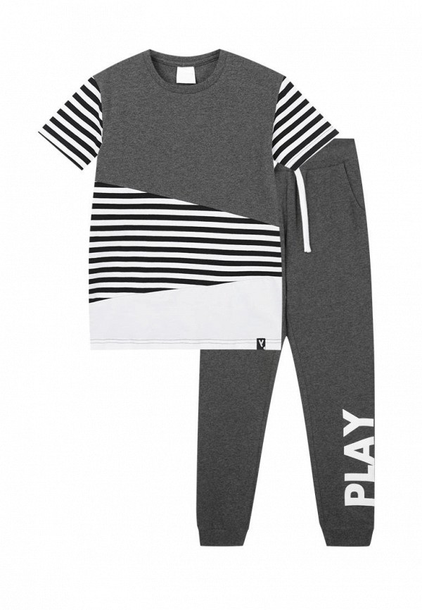 Костюм спортивный для мальчика PlayToday цвет серый 