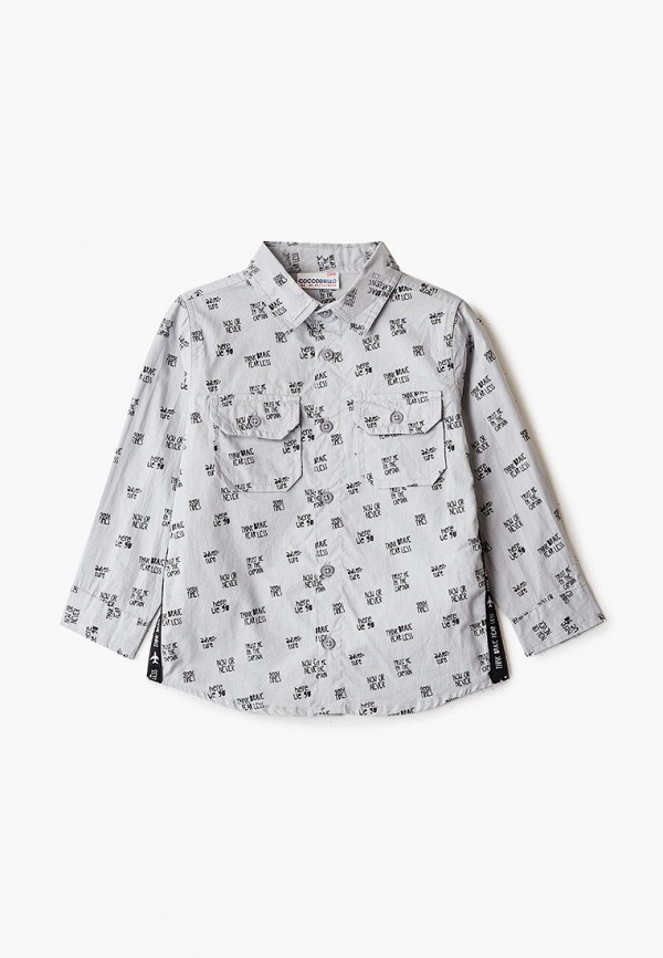 Рубашка для мальчика Coccodrillo цвет серый 