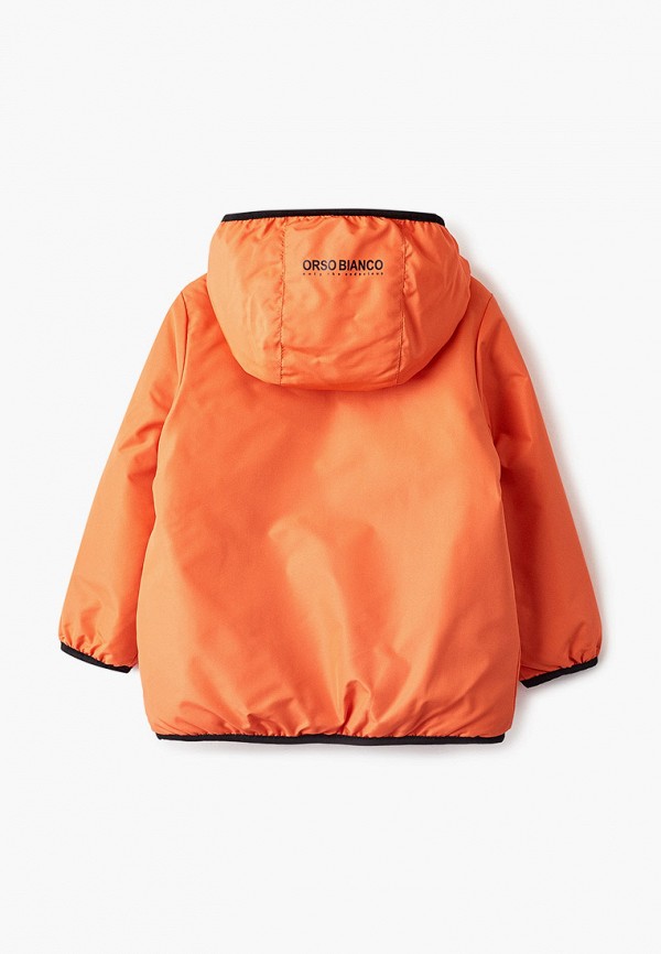 Куртка для мальчика утепленная Orso Bianco цвет оранжевый  Фото 2